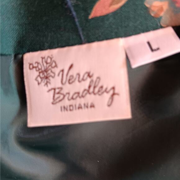 EUC Vera Bradley Large Quilted Greenbriar Pattern Button Up Jacket RETIRED 1987 - Picture 9 of 10
